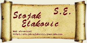 Stojak Elaković vizit kartica